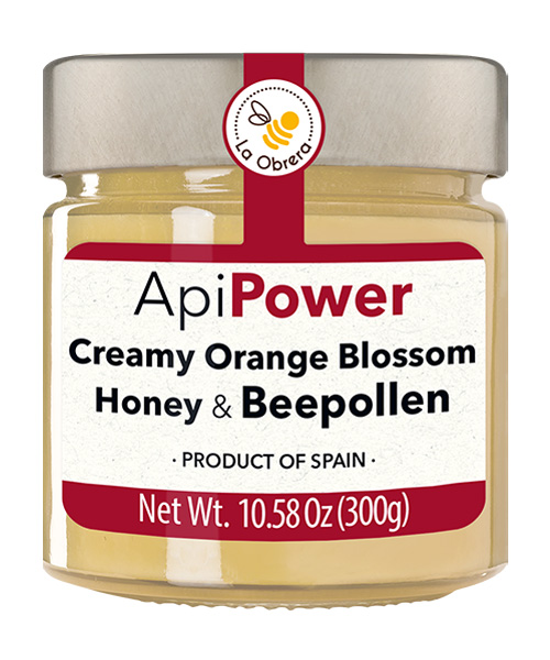 Creamy Orange Blossom Honey with Beepollen